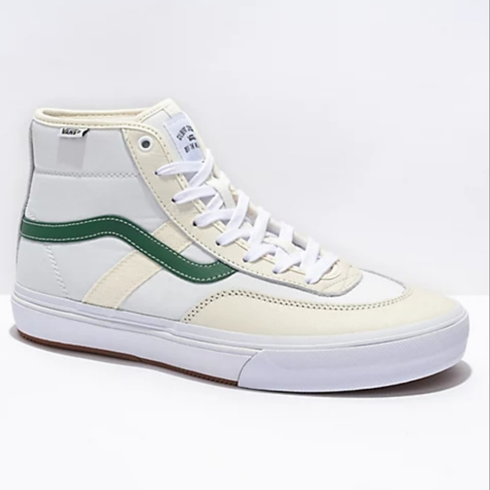 Vans Crockett High Skate Shoes Mens 6.5 Womens 7.5 White & Marshmallow